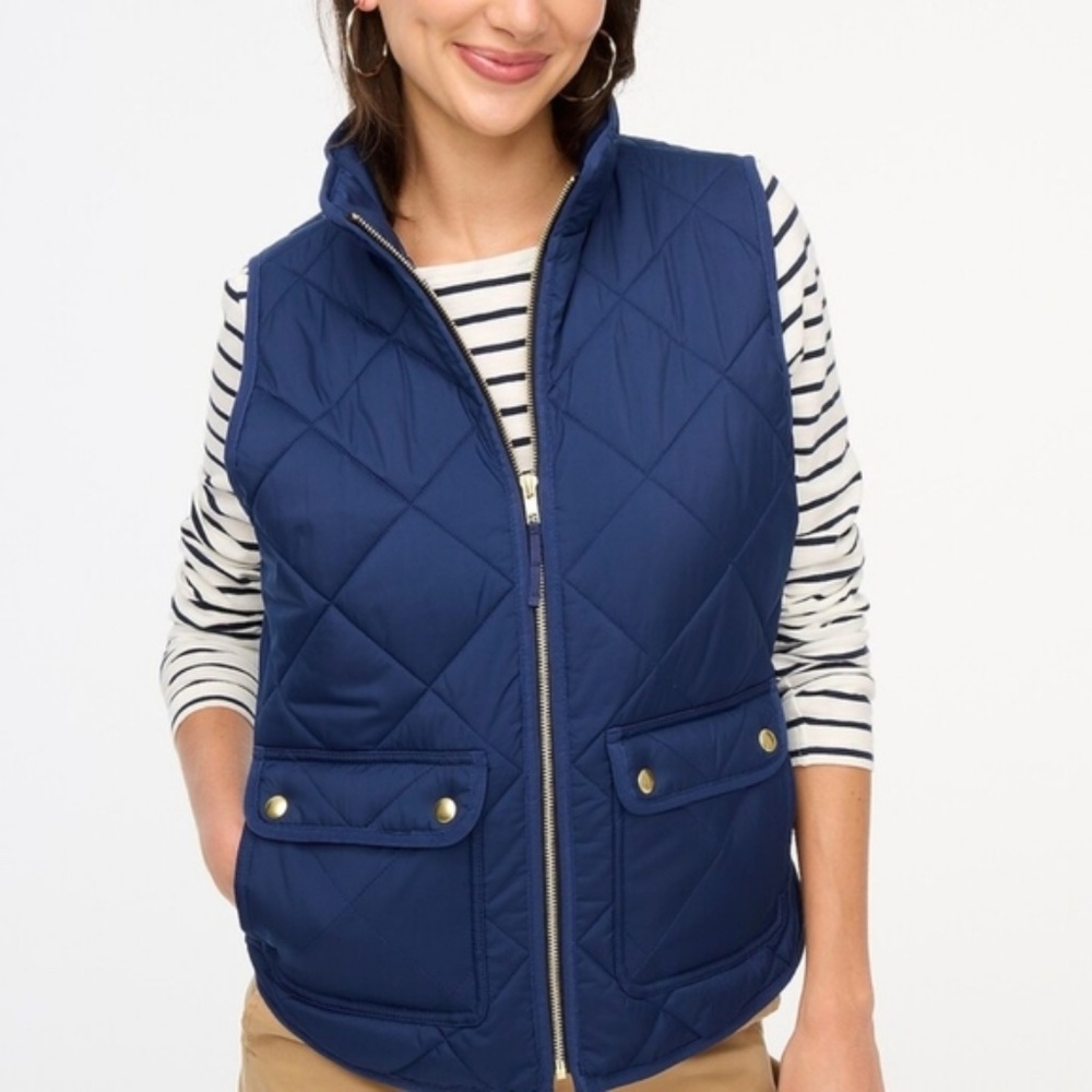 J.CREW WOMEN´S PUFFER VEST WITH SNAP POCKETS